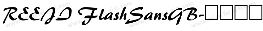 REEJI FlashSansGB字体转换